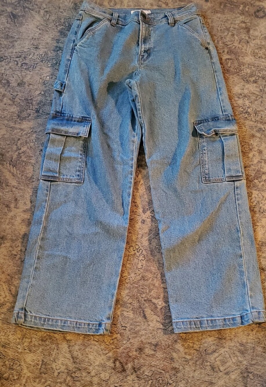 Womens Cello Wide Leg Skater Grunge Jeans